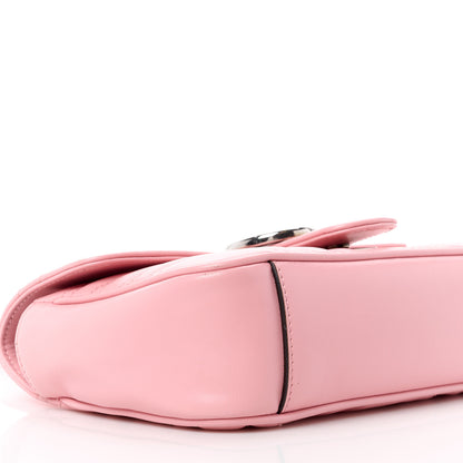 Gucci Calfskin Matelasse Mini GG Marmont Shoulder Bag Wild Rose 10 of 11