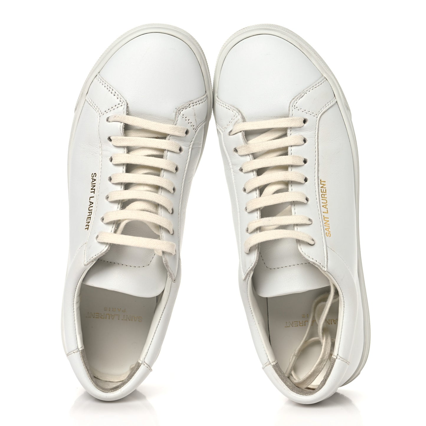 Calfskin Andy Low Top Sneakers 37.5 Blanc Optique