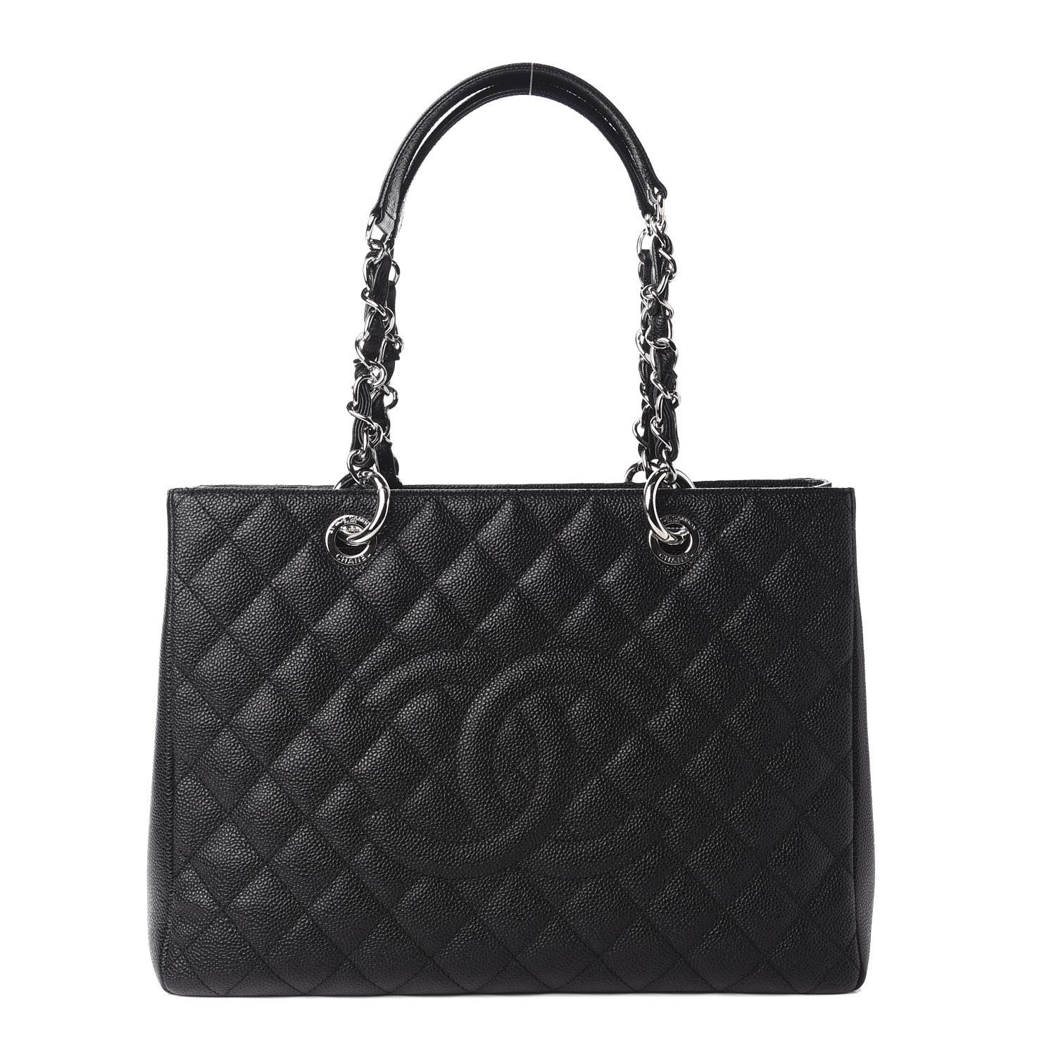 Chanel Caviar Quilted Grand Shopping Tote GST Black 1 of 11