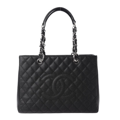 Chanel Caviar Quilted Grand Shopping Tote GST Black 1 of 11