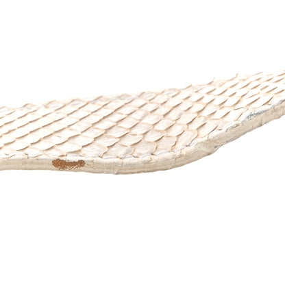 Fendi Sequin Paillettes Snakeskin Baguette White 10 of 13