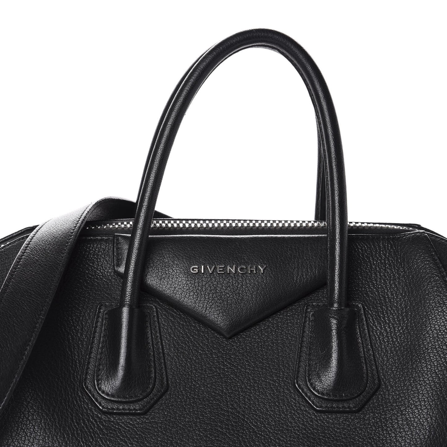 Sugar Goatskin Medium Antigona Black