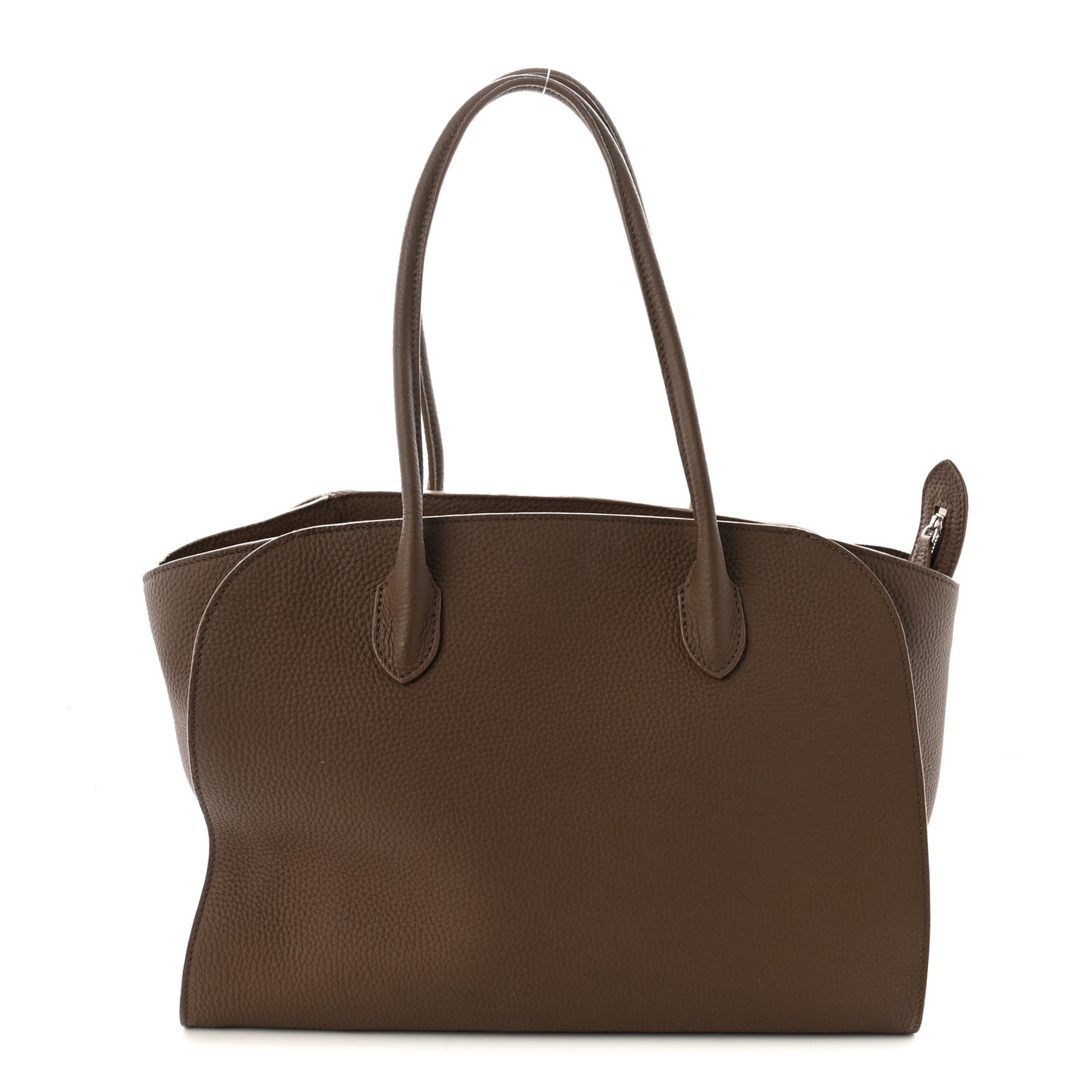 Matte Grained Calfskin Marlo 14 Dark Olive