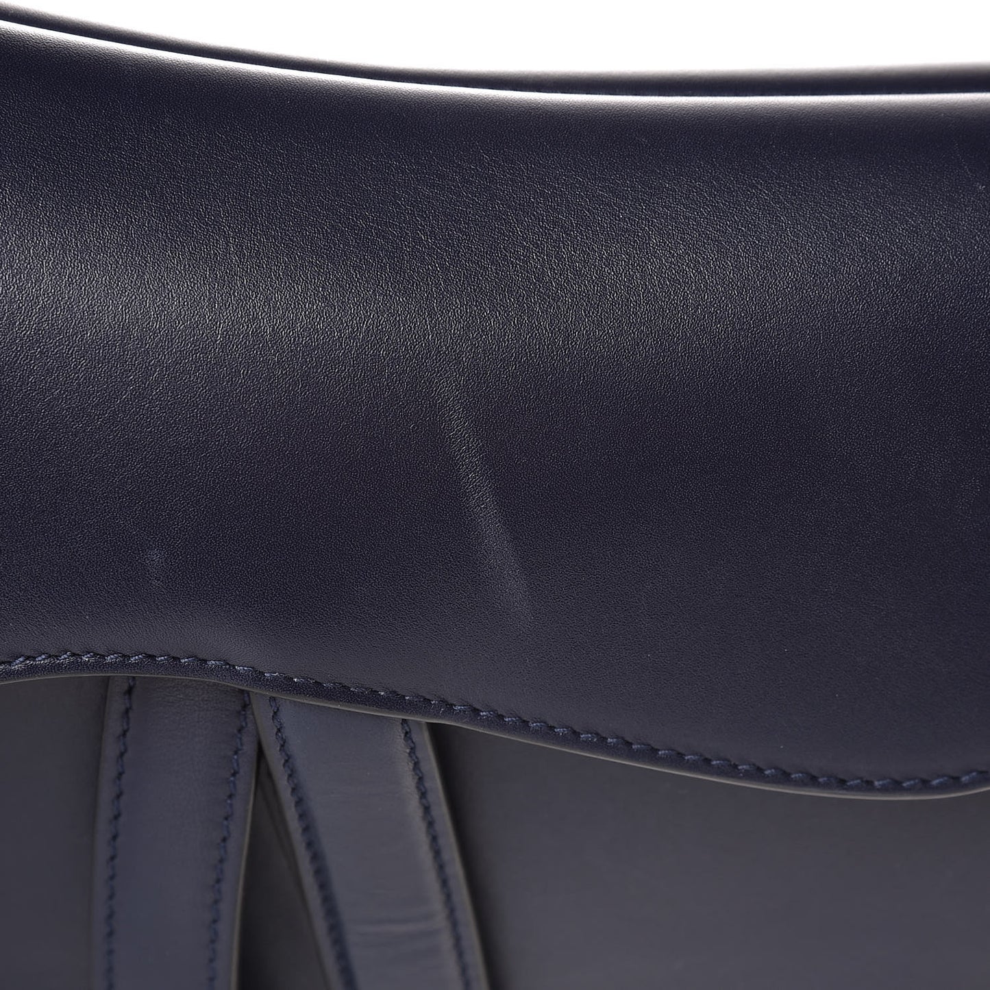 Calfskin Saddle Bag Indigo Blue