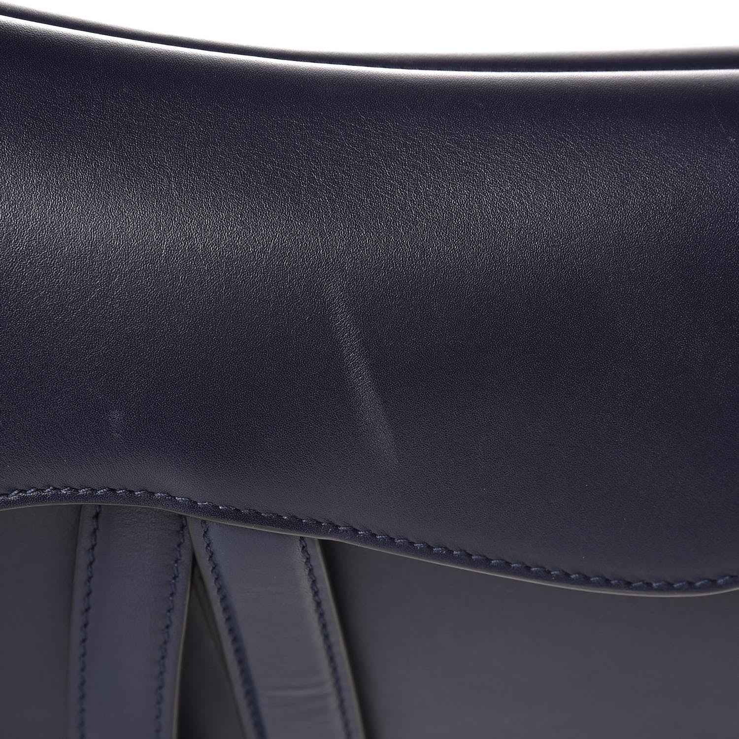 Christian Dior Calfskin Saddle Bag Indigo Blue 8 of 9