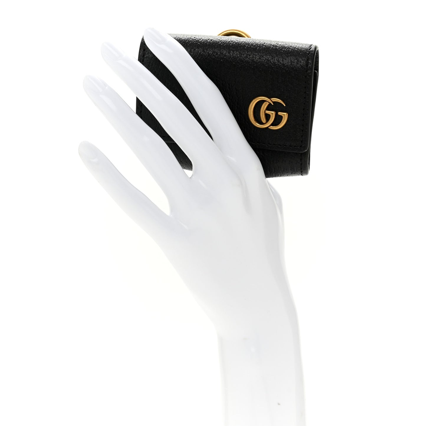 Calfskin Boar Effect GG Marmont AirPods Pro Case Black