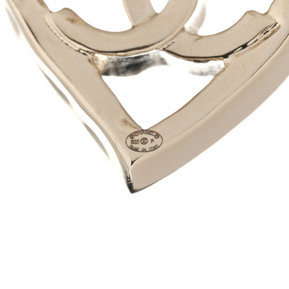 Chanel Metal CC Heart Coco In Love Earrings Gold 4 of 4