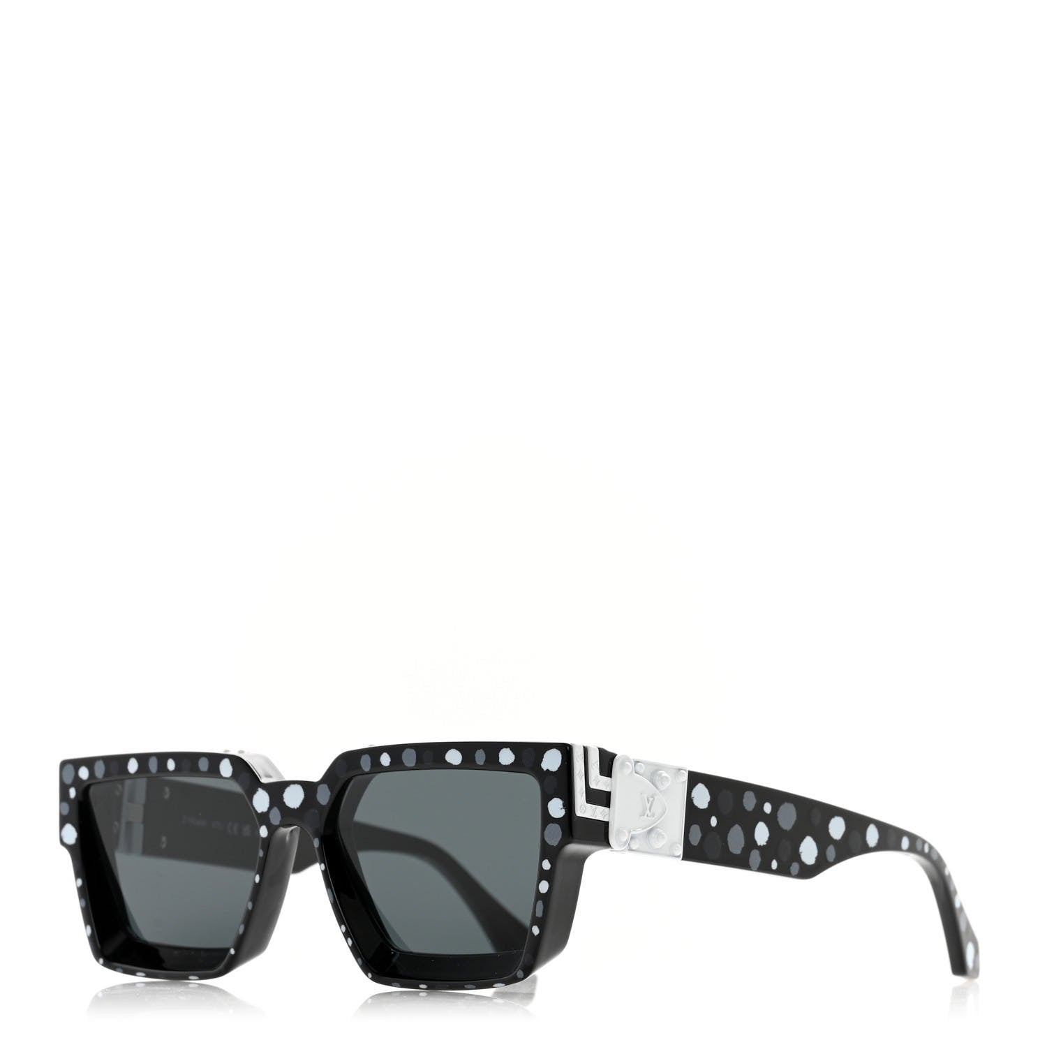 Louis Vuitton LV X YK Painted Dots 1.1 Millionaires Sunglasses Z1904W Black 1 of 10