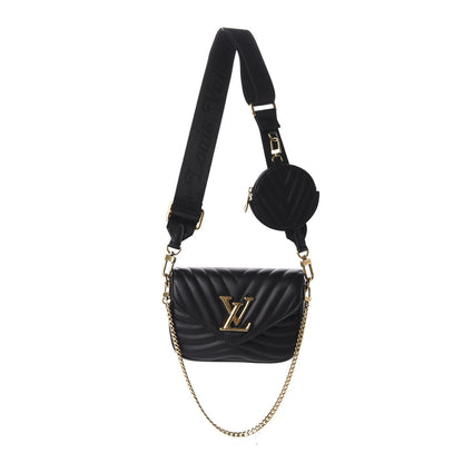 Louis Vuitton Calfskin New Wave Multi Pochette Black 1 of 10