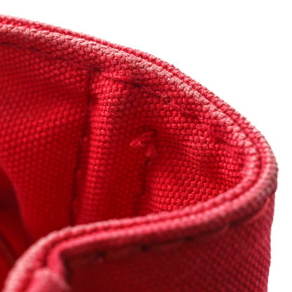 Prada Canapa Small Logo Tote Rosso 11 of 12
