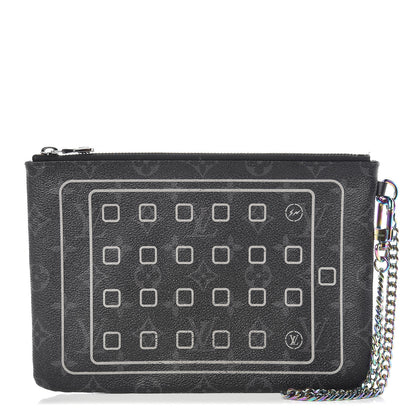 Louis Vuitton Monogram Eclipse Fragment Design iPad Pouch 1 of 7