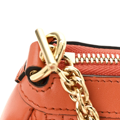 Gucci Calfskin GG Matelasse Chain Handbag Deep Orange Natural 12 of 12