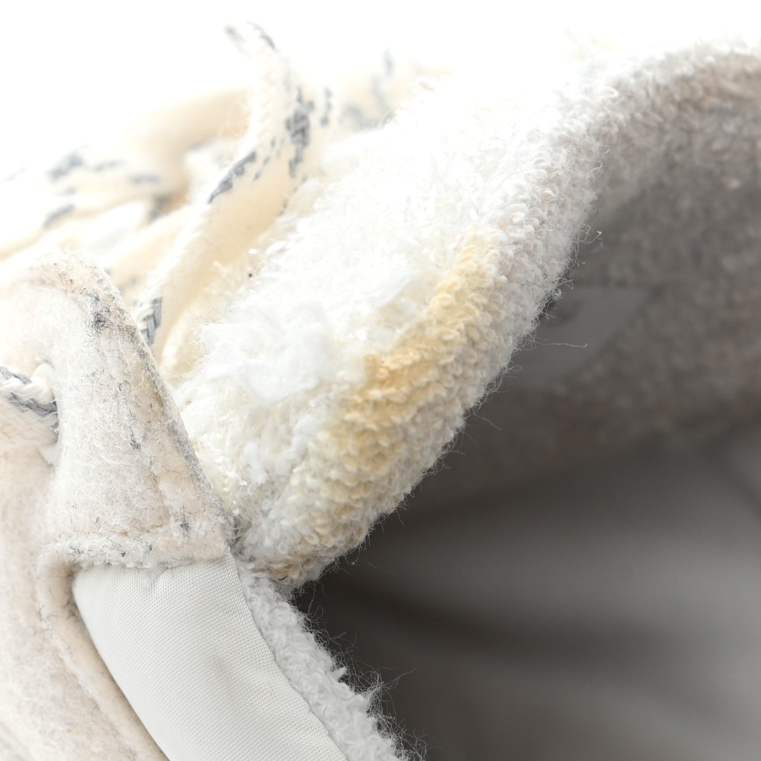 Chanel Velour Tweed CC Sneakers 39 White 12 of 12