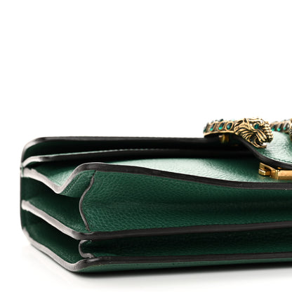 Gucci Pebbled Calfskin Small Dionysus Shoulder Bag Emerald 10 of 11