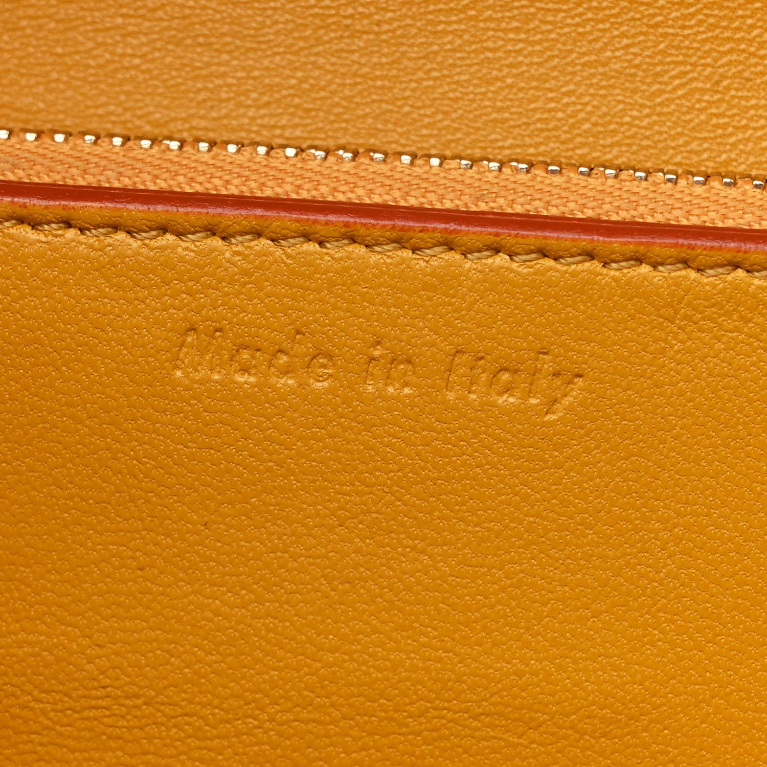 Celine Goatskin Medium Classic Box Flap Bag Orange 8 of 16