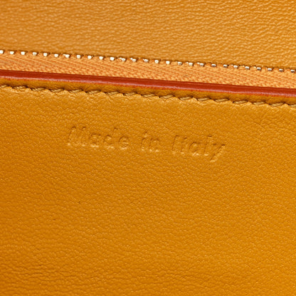 Celine Goatskin Medium Classic Box Flap Bag Orange 8 of 16