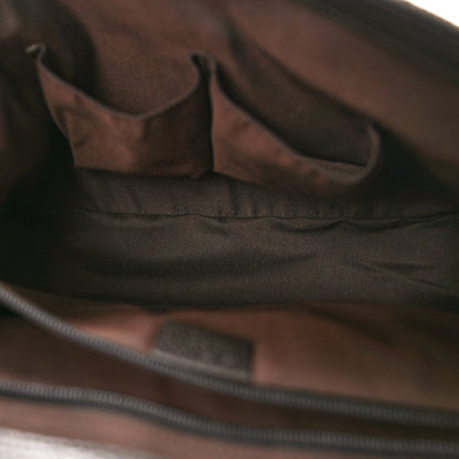 Gucci Monogram Large Flap Messenger Bag Beige Dark Brown 5 of 12