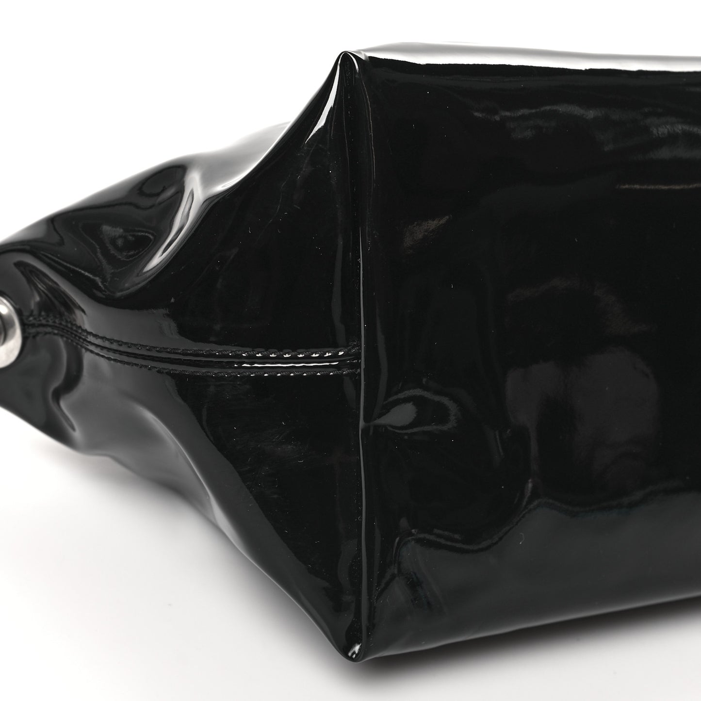 Patent Sac Homme Shoulder Bag Black