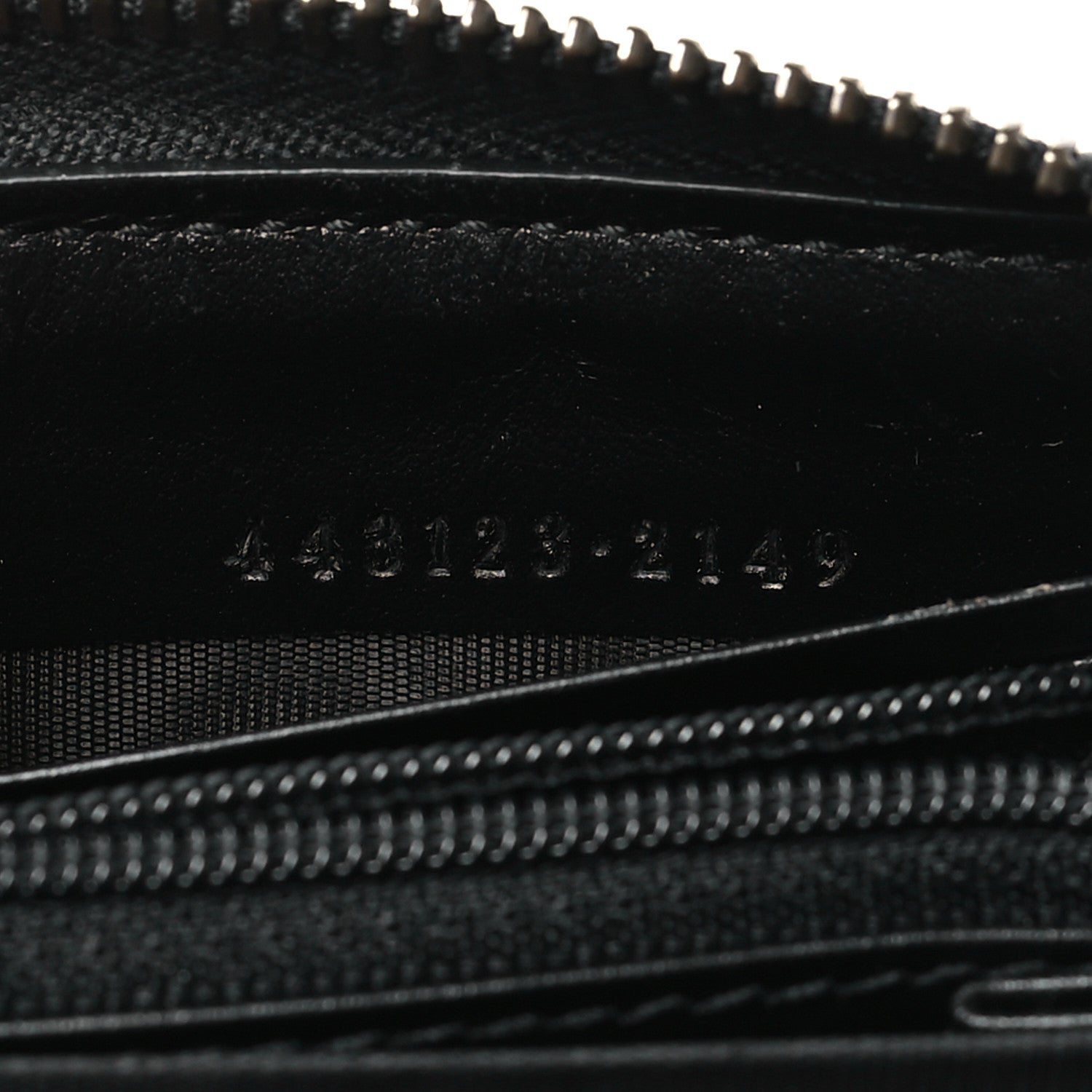 Gucci Calfskin Matelasse GG Marmont Zip Around Wallet Black 7 of 9