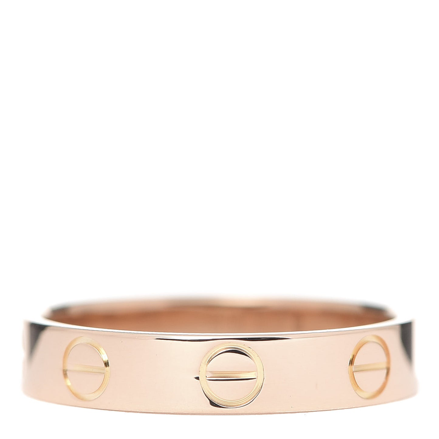 18K Pink Gold 3.5mm LOVE Wedding Band Ring 50 5.25