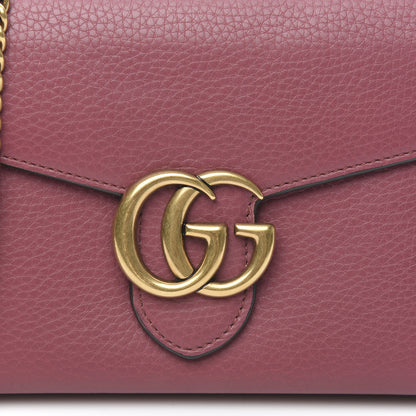 Gucci Cellarius Calfskin GG Marmont Chain Wallet Dry Rose 11 of 12