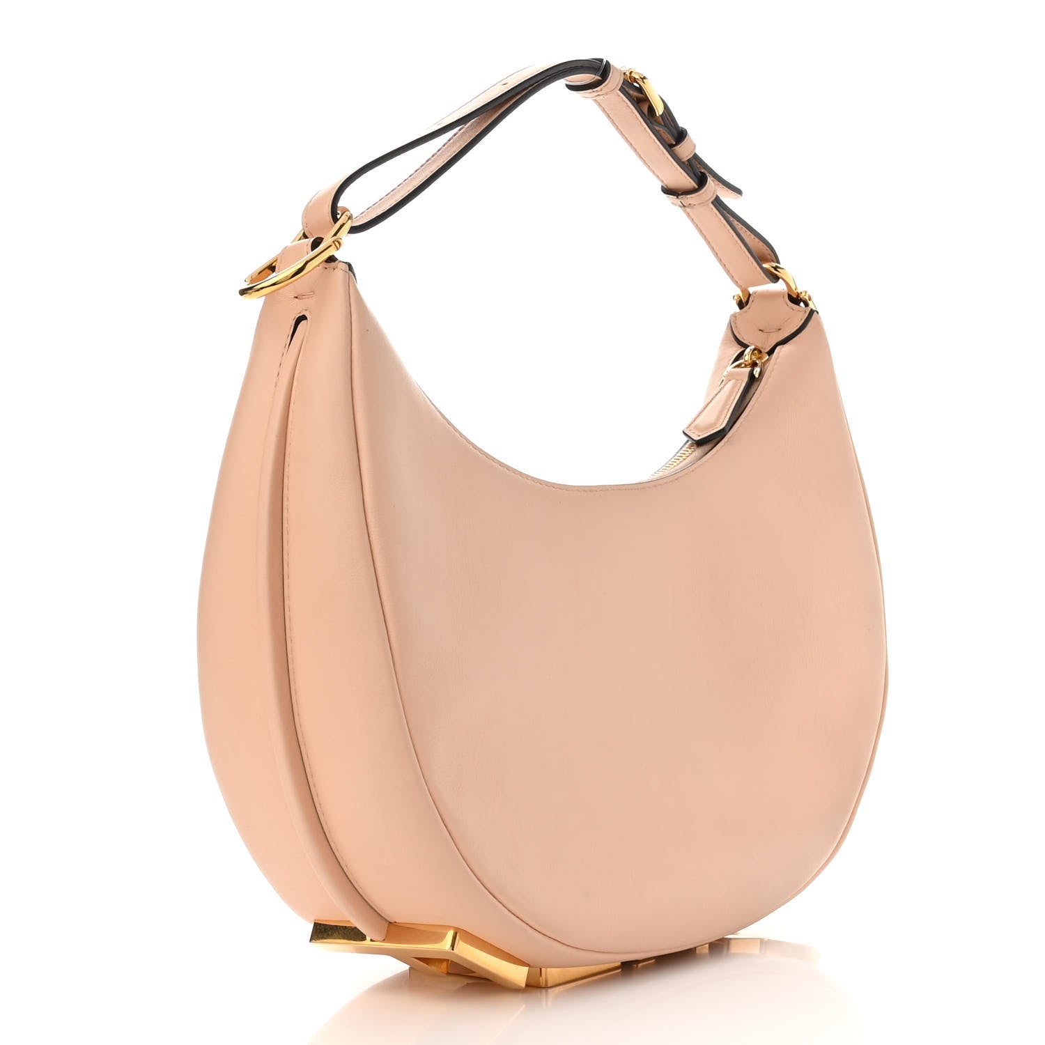 Fendi Vitello Grace Matte Small Fendigraphy Hobo Bag Light Rose 3 of 11