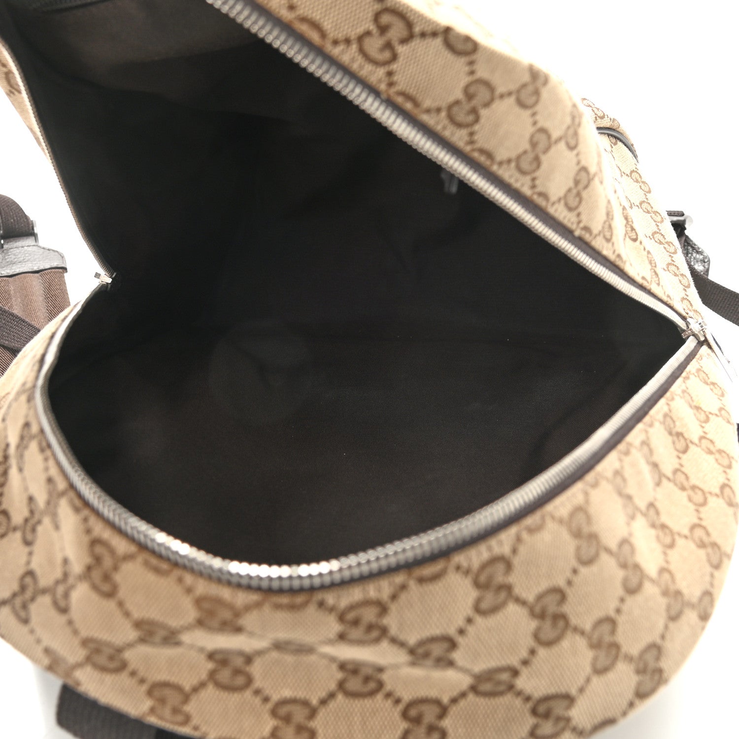 Gucci GG Monogram Travel Backpack Dark Brown 5 of 11