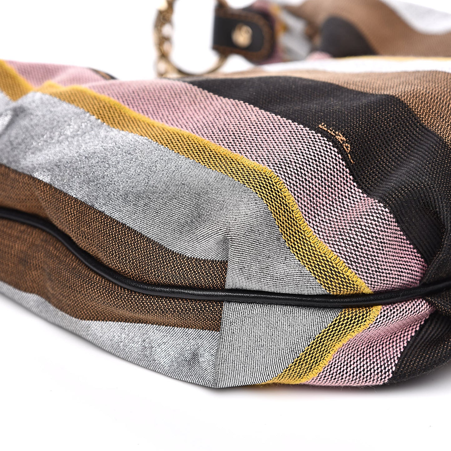 Pequin Small Chef Chain Hobo Multicolor Rosa Black