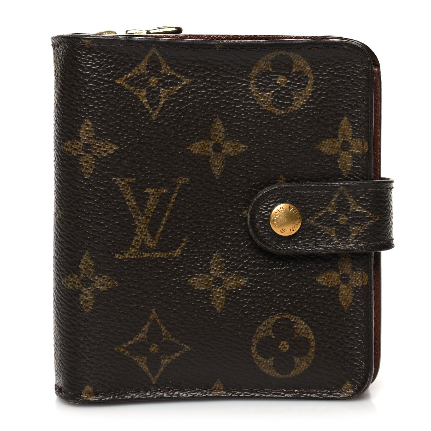 Louis Vuitton Monogram Compact Zippe Zipped Wallet 1 of 14