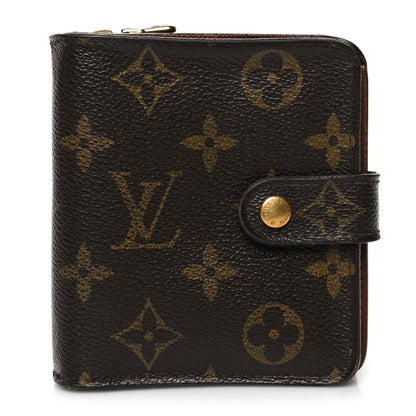 Louis Vuitton Monogram Compact Zippe Zipped Wallet 1 of 14