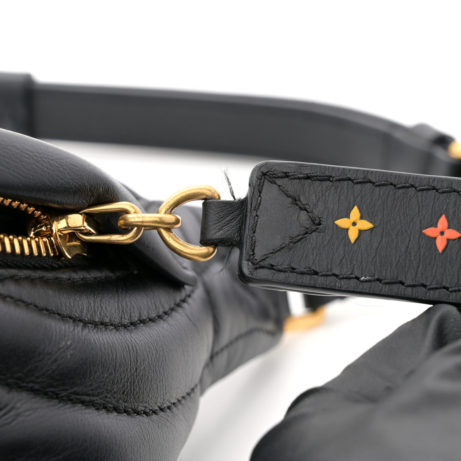 Louis Vuitton Calfskin Quilted New Wave Bumbag Black 12 of 13