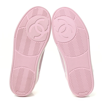 Chanel Fabric Womens Logo Sneakers 38 Light Pink 6 of 13