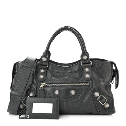 Balenciaga Agneau Giant 21 Silver Hardware Part Time Anthracite 1 of 15