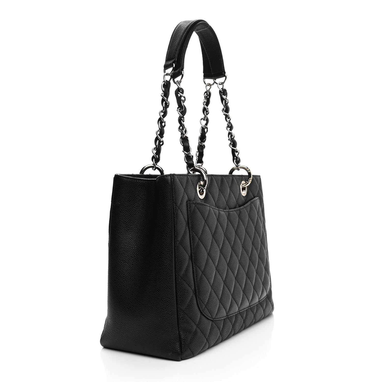 Chanel Caviar Quilted Grand Shopping Tote GST Black 3 of 15