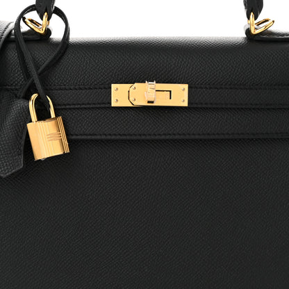 Hermes Epsom Kelly Sellier 25 Black 8 of 11