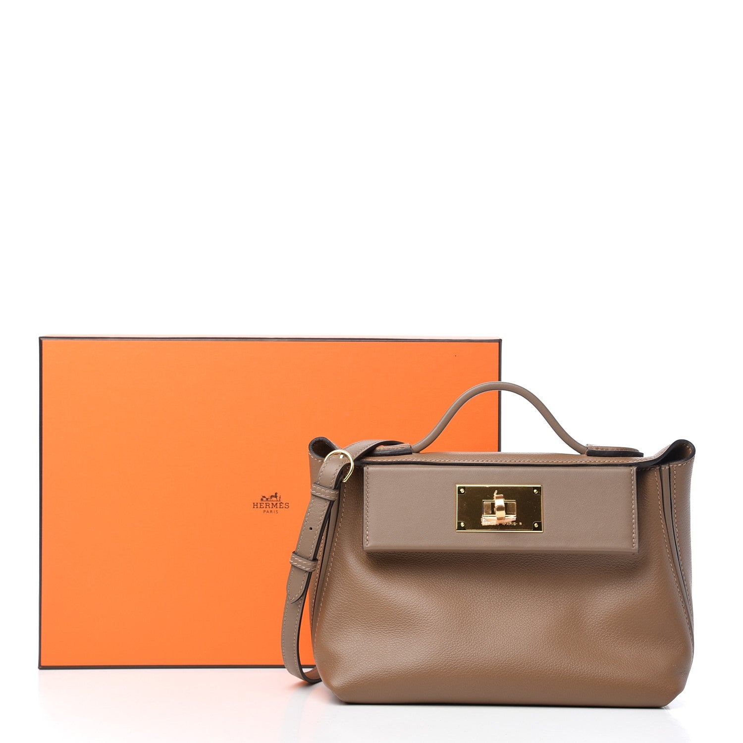 Hermes Evercolor Swift 24/24 21 Beige De Weimar Etoupe 12 of 12