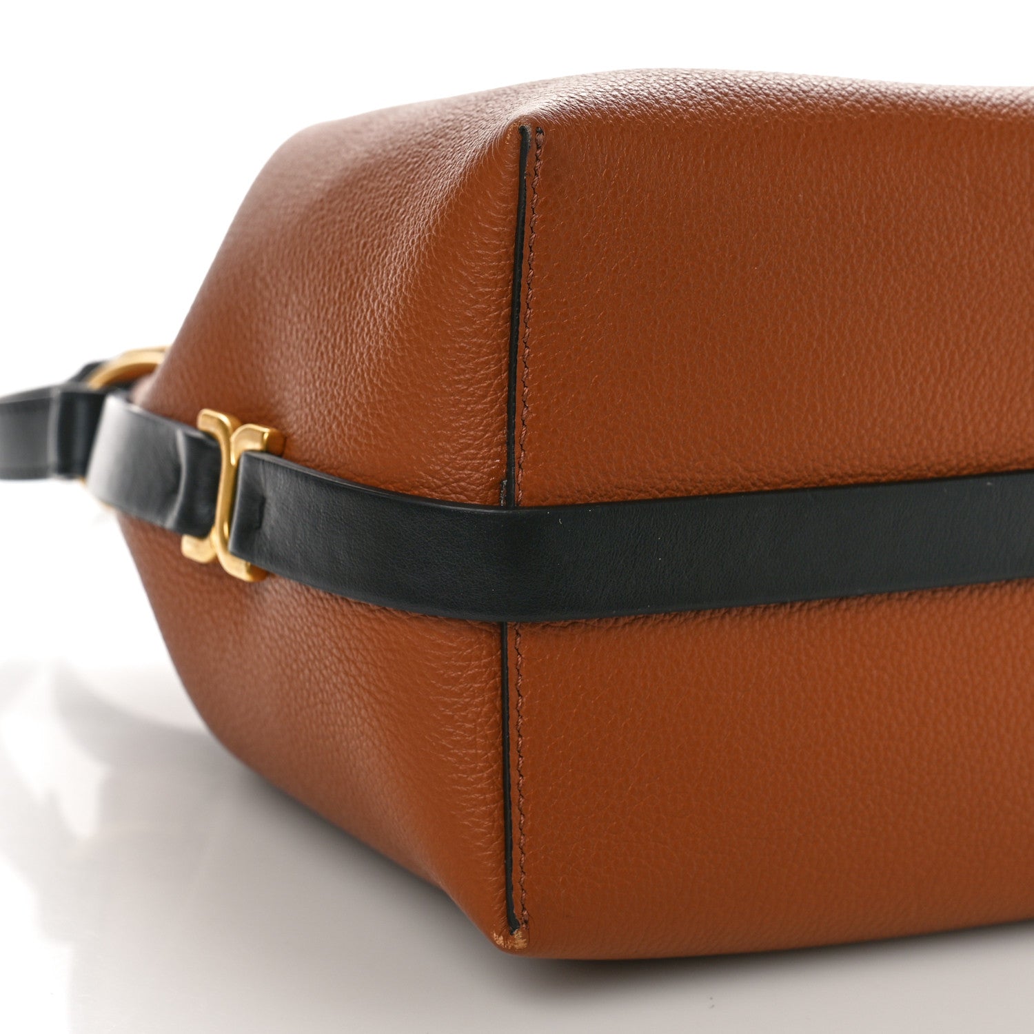 Chloe Grained Calfskin Marcie Bucket Bag Tan 7 of 8