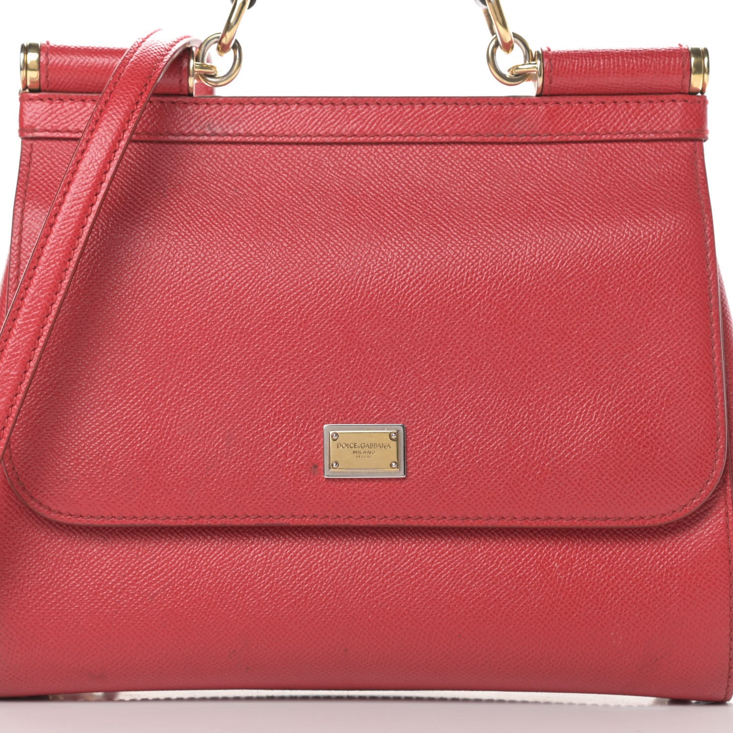 Dauphine Embellished Medium Miss Sicily Satchel Red