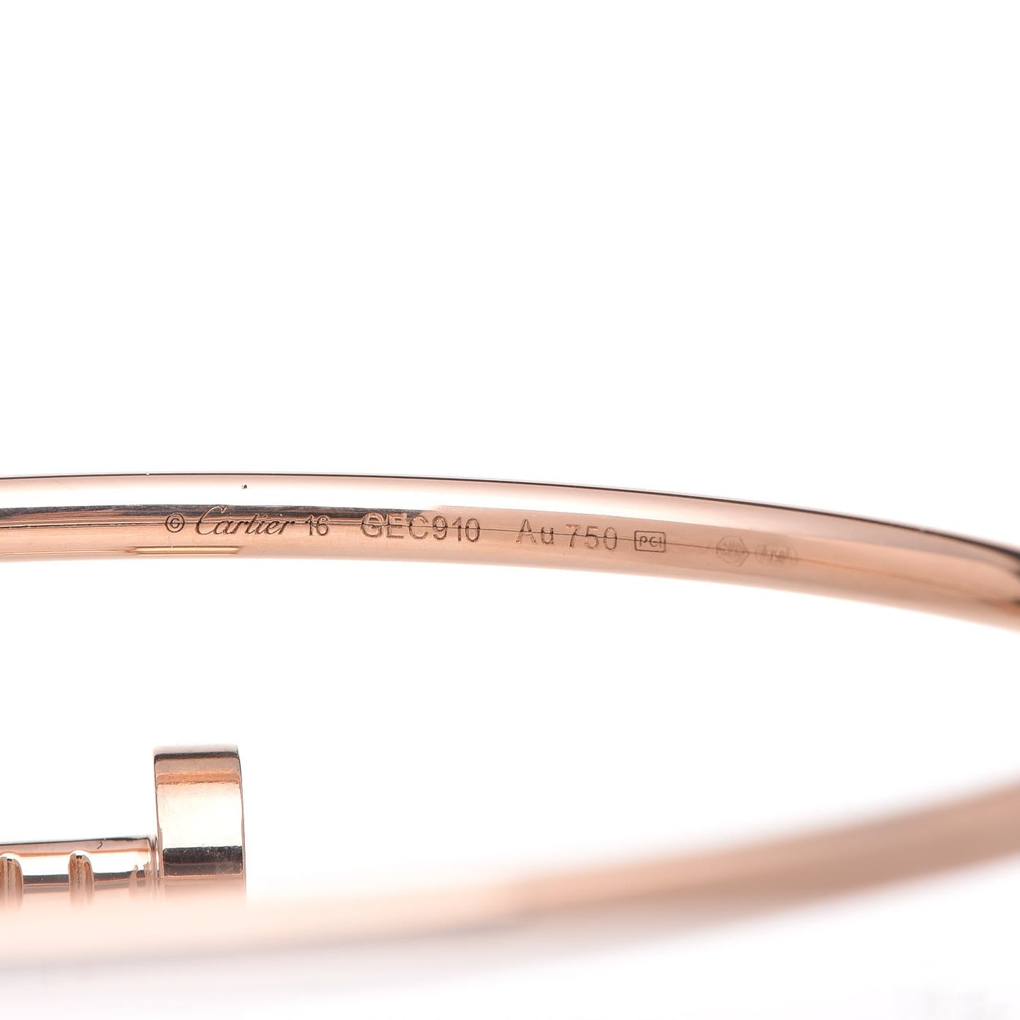 18K Pink Gold Small Juste Un Clou Bracelet 16