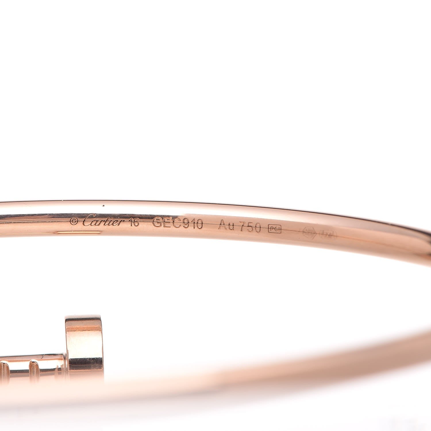 Cartier 18K Pink Gold Small Juste Un Clou Bracelet 16 4 of 6