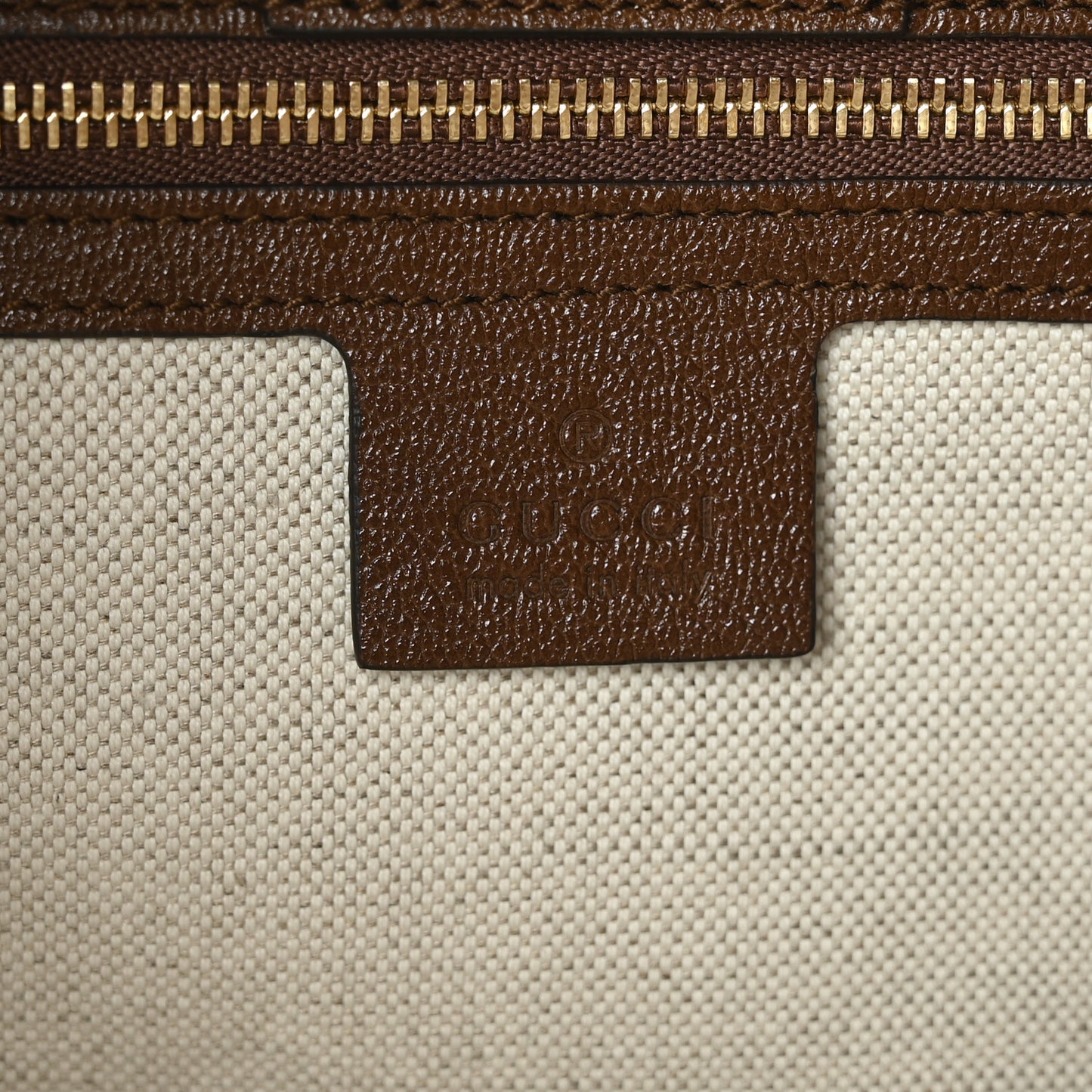 Monogram Horsebit 1955 Tote Bag Beige Brown Sugar