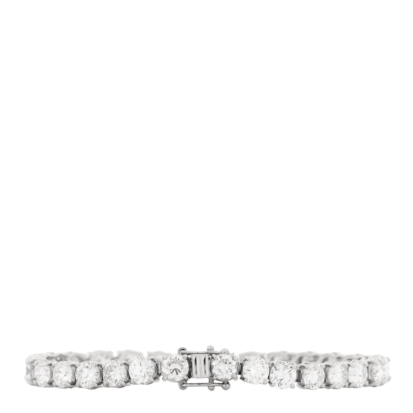 Platinum Diamond 17.16ctw Tennis Bracelet