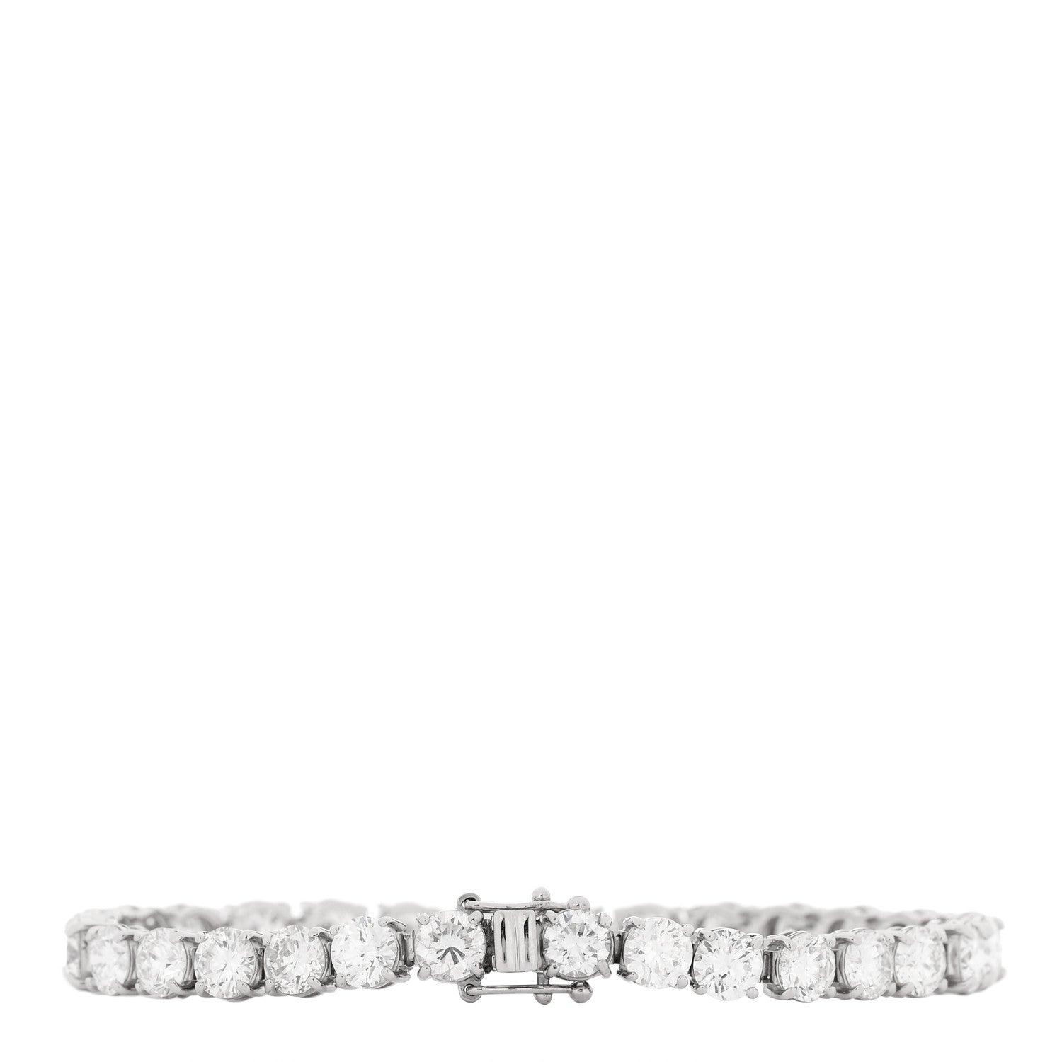 Parker & West by FASHIONPHILE Platinum Diamond 17.16ctw Tennis Bracelet 3 of 6