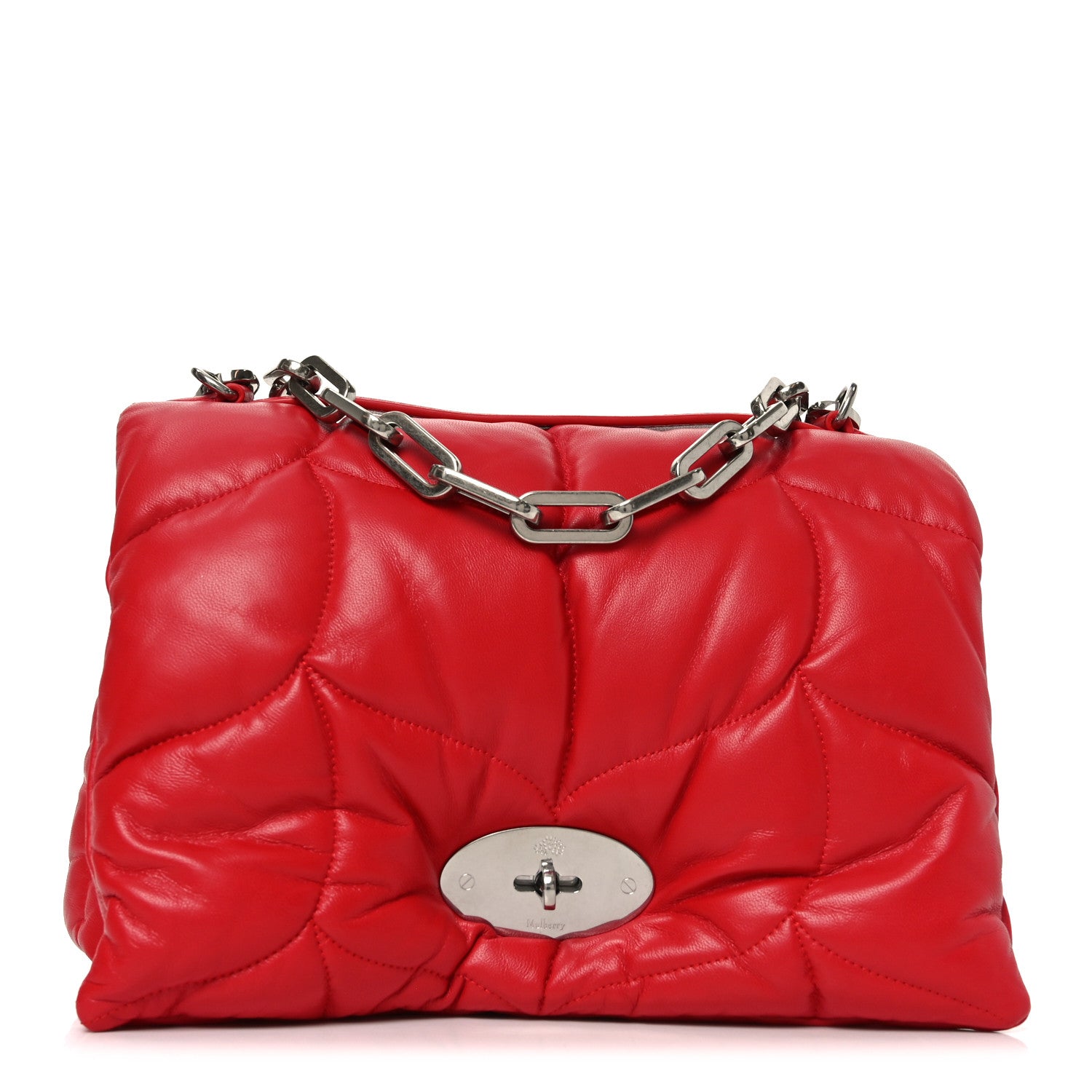 Mulberry Nappa Pillow Quilted Softie Bag Lancaster Red 1 of 9