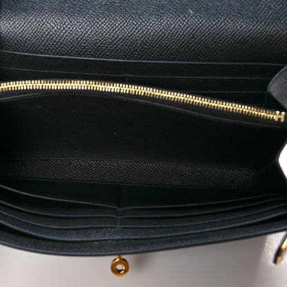 Hermes Epsom Kelly Longue Wallet Black 5 of 9
