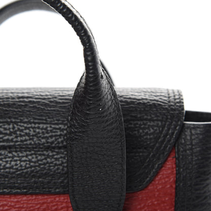 3.1 Phillip Lim 3.1 Textured Calfskin Mini Pashli Satchel Crimson Black 14 of 15