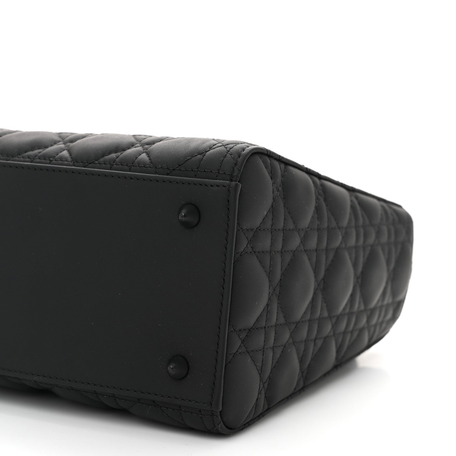 Christian Dior Ultra Matte Calfskin Cannage Medium Lady Dior Black 10 of 11