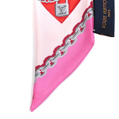 Louis Vuitton Silk Lucky Monogram BB Bandeau Rose Pop 4 of 4