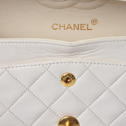 Chanel Lambskin Quilted Small Double Flap White 14 of 18