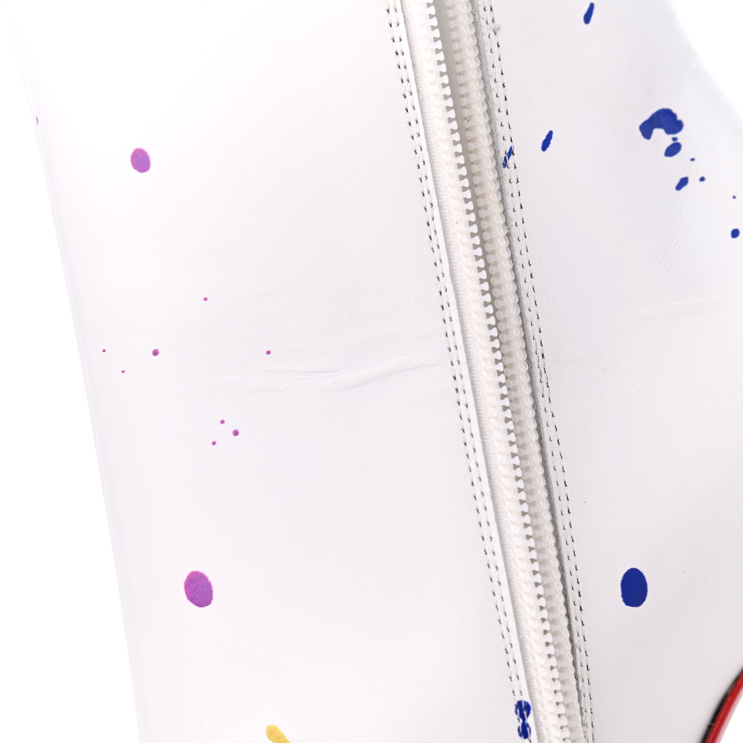 Christian Louboutin Calfskin Patent Love Is A Boot 100 Booties 38 White 9 of 12